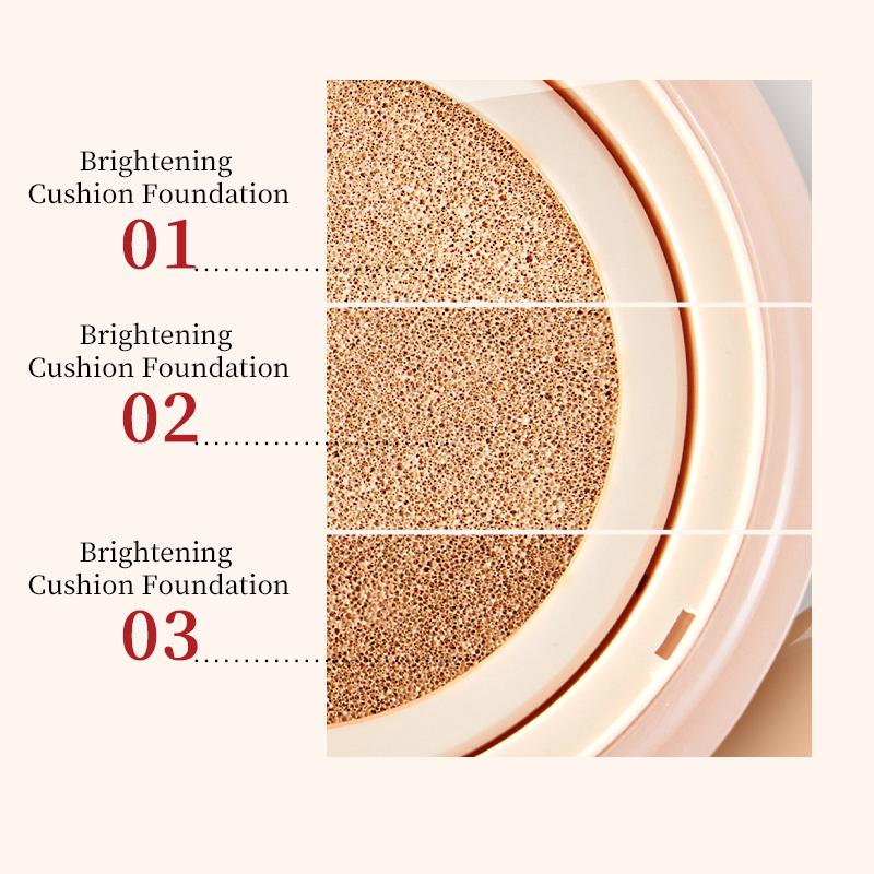 SIMPREF Brightening Cushion 2 In 1 Makeup & Skincare Foundation Hasil Matte High Coverage Long Lasting Oil Control Transferproof Minim Oxidasi 3