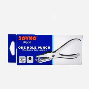 Joyko Alat Pembolong Plastik Snack Stationery Paper PU-34 One Hole Punch Pembolong Satu Lubang