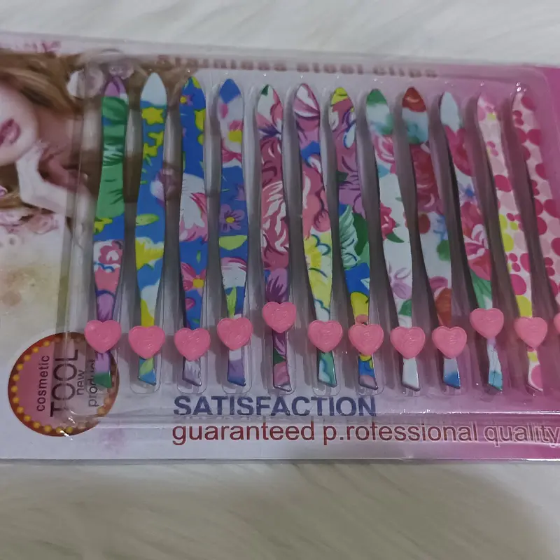 Pinset bulu mata motif penjepit bulu mata eyelash extension 3