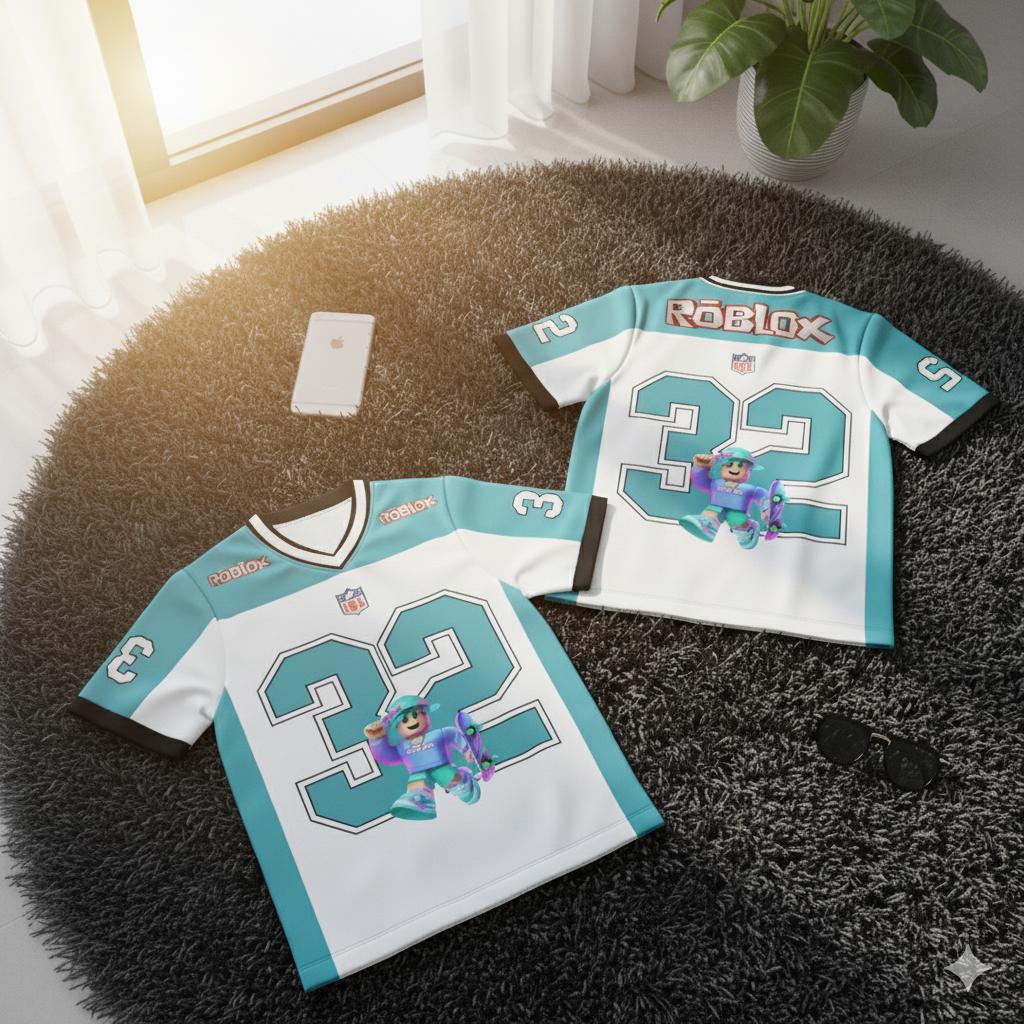 Roblox NFL Jersey Dewasa Edisi One Piece Series Laki-laki Perempuan DryFit Full Printing Sublime Roblox 32 & 88