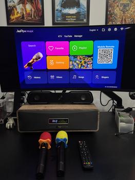 Product Review of [Best Seller] JazPiperMax All-In-One Karaoke Soundbar (can also be used as Bluetooth Audio Speakers or HD speakers soundbar for your TV) 13 MONTHS WARRANTY ON KTV BOX! from J**y T** 0