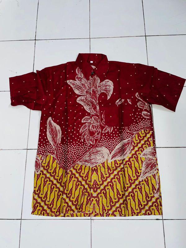 Product Introduction of [BISA COD] HEM BATIK PRIA BAHAN KATUN PRIMA Grade A - MOTIF KEKINIAN Cowok Formal casual Blue Shirts Baju Couple Seragam Kerja Keren 35