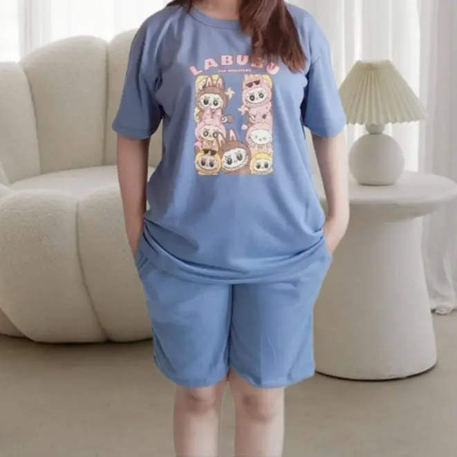 Setelan Pendek Wanita Bahan Babyterry LD 110 - Baju, Celana