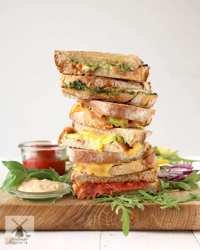 Cheese Ham Toasted Bread/Croque Monsieur/Tosti/Roti Grilled 7