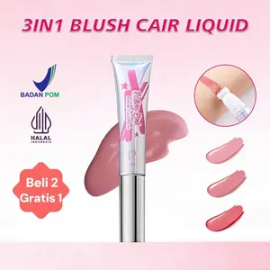 BPOM Blush Cair｜3in1 Lip & Cheek & Eyeshadow｜Beli 2 Gratis 1｜Tahan Lama Transferproof Tidak Luntur｜Natural Glowy Finish｜Mudah Di-Blend｜G06