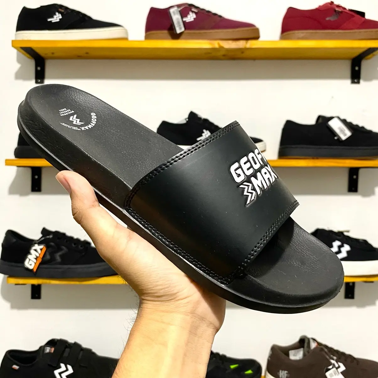 Sandal Slipper Original Geoff Max - Sletz Black | Sandal Unisex Sandal