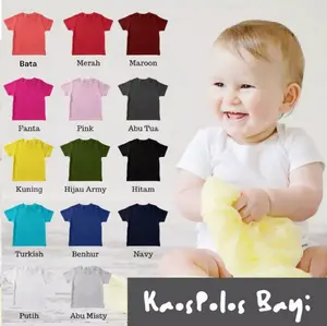Tops / Kaos polos bayi PREMIUM Love cloud SNI (0-24 Bulan) // Tee Shirt Anak //atasan bayi / kaos dalam anak