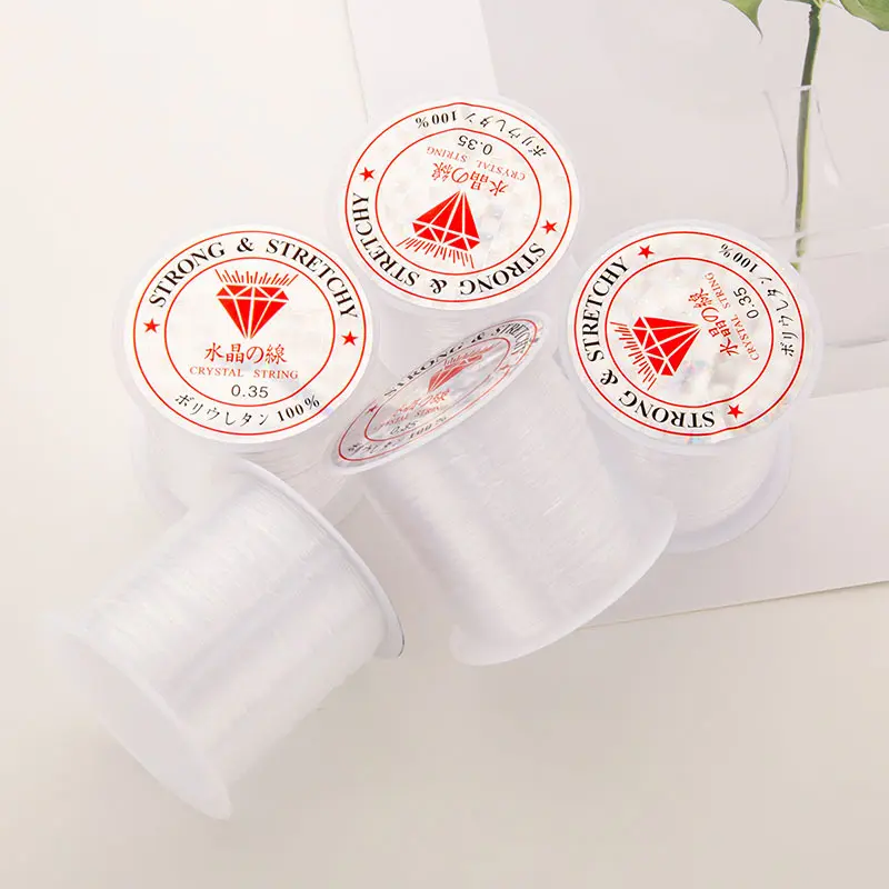 1ROLL Tali Senar Tidak Elastis Tali Manik Manik Ukuran 0,2-0,6mm Sebagai Bahan Kelengkapan Dalam Membuat Kerajinan Tangan