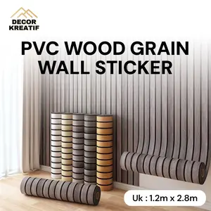 Wallpaper Foam Stiker Dinding Salur Kayu PVC 280CM X 120CM Sticker Dinding Kamar / Ruang Tamu / Dapur Motif Marmer Series DW