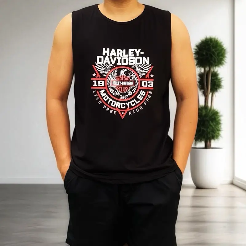 Guano Kaos Singlet Lekbong pria Kutang Katun 30s Pantai Santai Gym Fitness Tanpa Lengan Sleeveless Tank Top Vest - Distro, Dewasa kutung - Hitam, Motif baju Muscle - Baju Olahraga 1