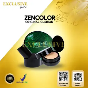 ZENCOLOR Air Cushion BB Cream Waterproof Foundation Natural Liquid Concealer Wajah BPOM ORIGINAL Kering High Coverage Oil Control Moisturizing Tahan Lama 12 Jam Cocok Semua Warna Kulit