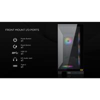 Gambar CASING XIGMATEK ENDORPHIN ULTRA - Mid Tower ATX Case Tempered Glass (Free 5x RGB Fan) dari Techno Computer Bali Kota Denpasar 5 Tokopedia