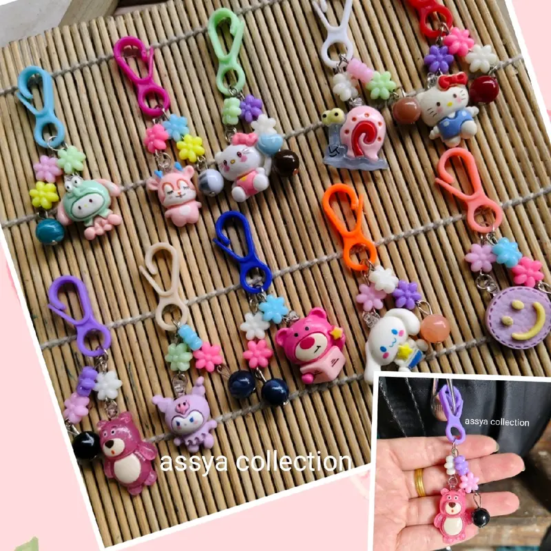 2 pcs gantungan tas hp kunci keychain strap phone 0
