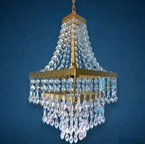 lampu kristal dekorasi 40*20 model kotak 4