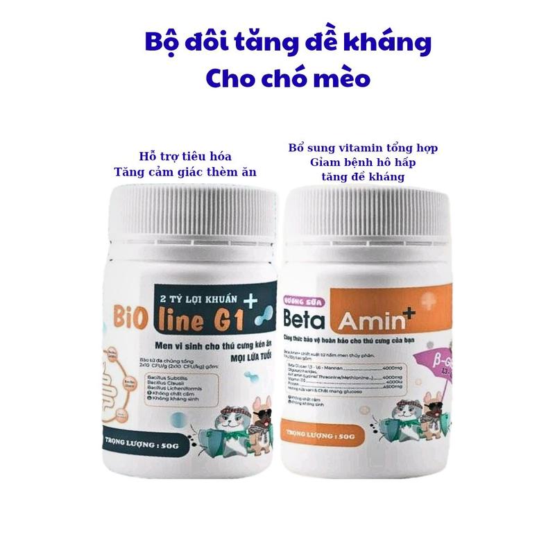 Men vi sinh Bioline G1 hỗ trợ tiêu hóa cho chó mèo mọi lứa tuổi m86pet