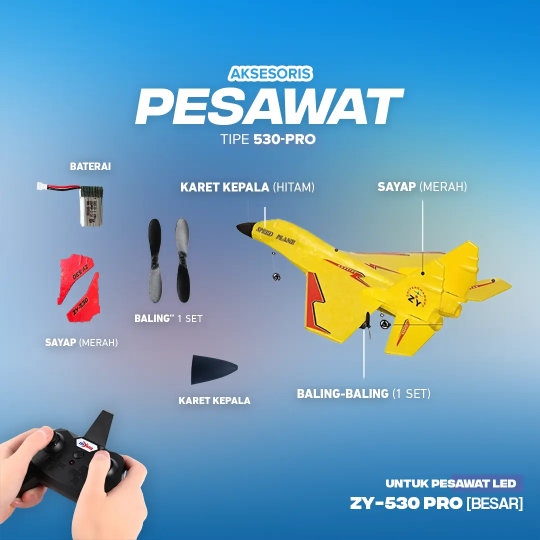 Aksesories Pesawat Terbang Remote Control ZY-530Pro Spare Part