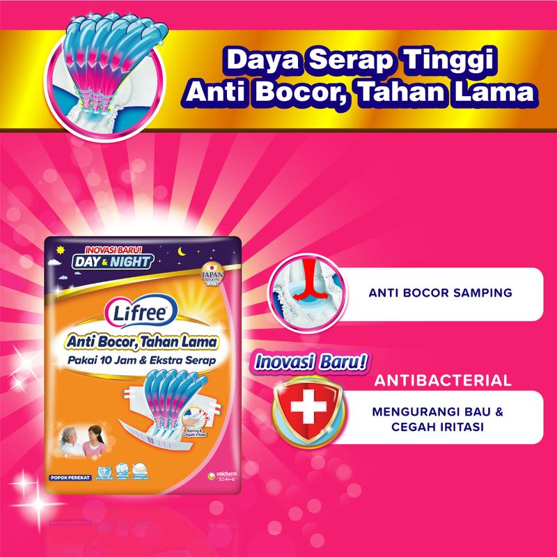 Lifree Popok Dewasa Perekat M 27 E-Box 3