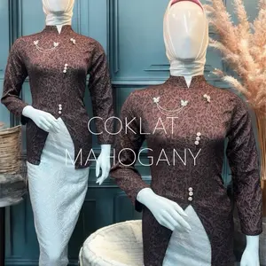 New Setelan Kebaya Janggan Katun Furkuro//Kebaya Wisuda Lilit//Kebaya Pesta//Kebaya Kondangan Wanita modern