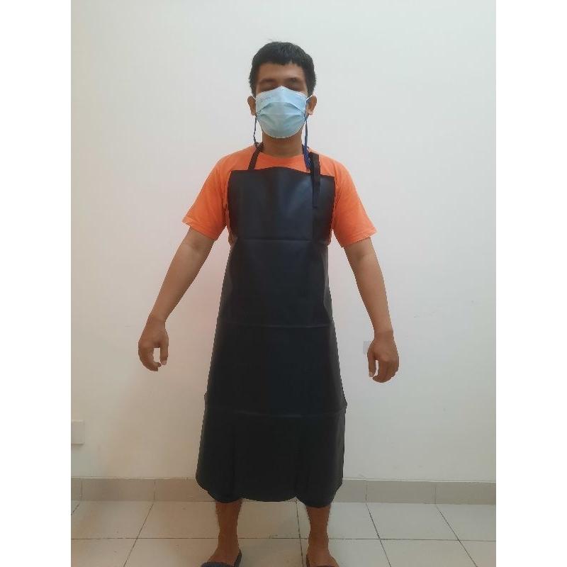 APRON PVC doff industri 1 Sisi celemek anti chemical waterproof anti air  Tali strap ceklok 5