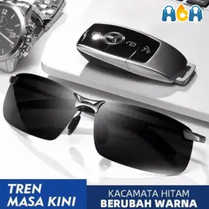 HCH Kacamata Adaptif Anti Silau Siang Dan Malam Polarized Lensa Berubah Warna Photochromic