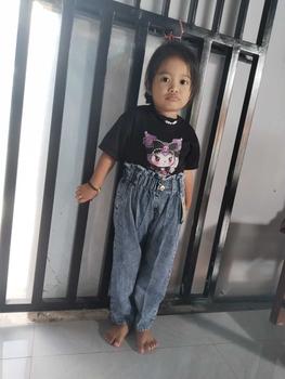 Product Review of Setelan Inara Karakter Usia 1-7 Tahun - Jeans Denim Snow Wash Blue - Fashion from A**a p**i 1