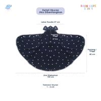 Gambar Elephas Baby Cape 2 In 1 - Jacket Bayi & Anak Multifungsi Selimut Hoodie Premium Lembut Tidak Panas - CAPE-BLACK LEOPARD dari elephas.id Kab. Bandung 5 Tokopedia