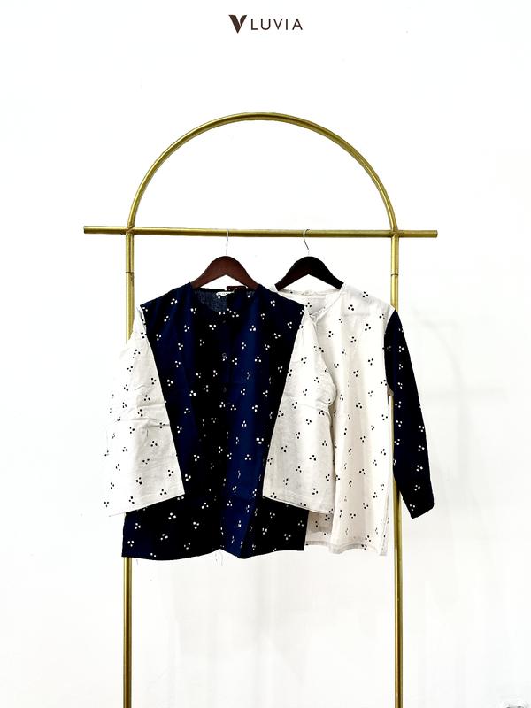 Yasmin Blous I Blouse Batik I Blouse Lengan Panjang Wanita I Baju Kerja 2