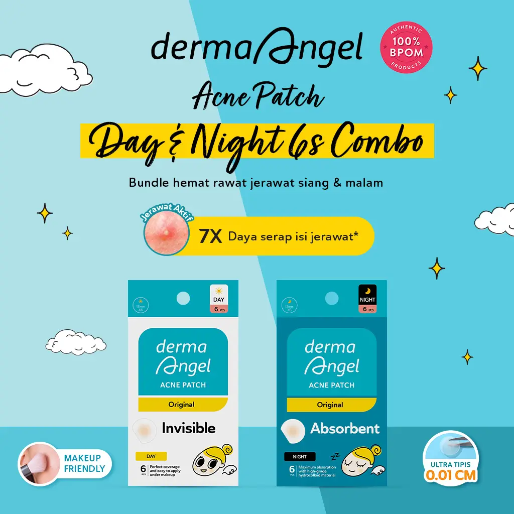 Derma Angel Acne Patch Day & Night 6s Combo