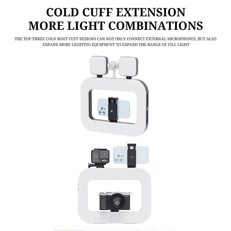 USB Rechargeable Selfie Portable Ring LED Ring Light, 8000mAh Long Battery Life Clip-on Selfie Fill Light, Portable Selfie Light for Bedroom, Living Room, Office, Mobile Power Supply for Charging Other Devices 6
