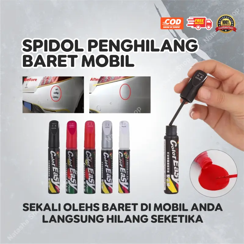 Cat / Tipp Ex Ajaib Color Easy Cat / Spidol Penghilang Baret Lecet Gores Bodi Mobil atau Motor 1