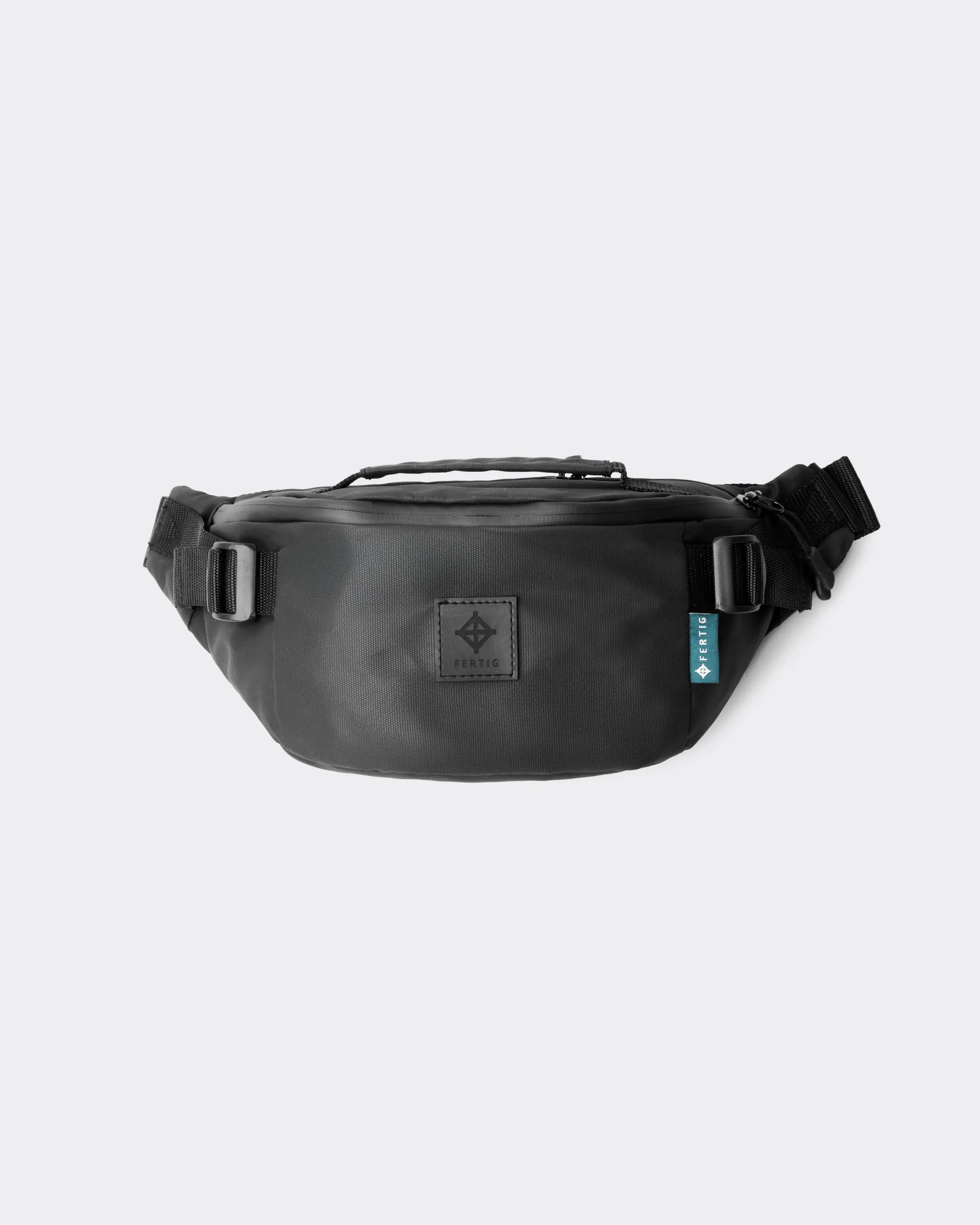 Fertig - Malvin Black - Tas Selempang Pria - Waistbag Pinggang Cowok
