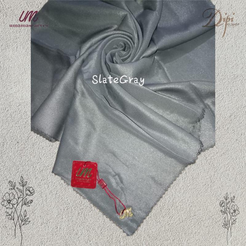 Luxury Plain lc Hijab Umama Scraf Jilbab Segi Empat Voal Tyspan Lasercut Kerudung 5