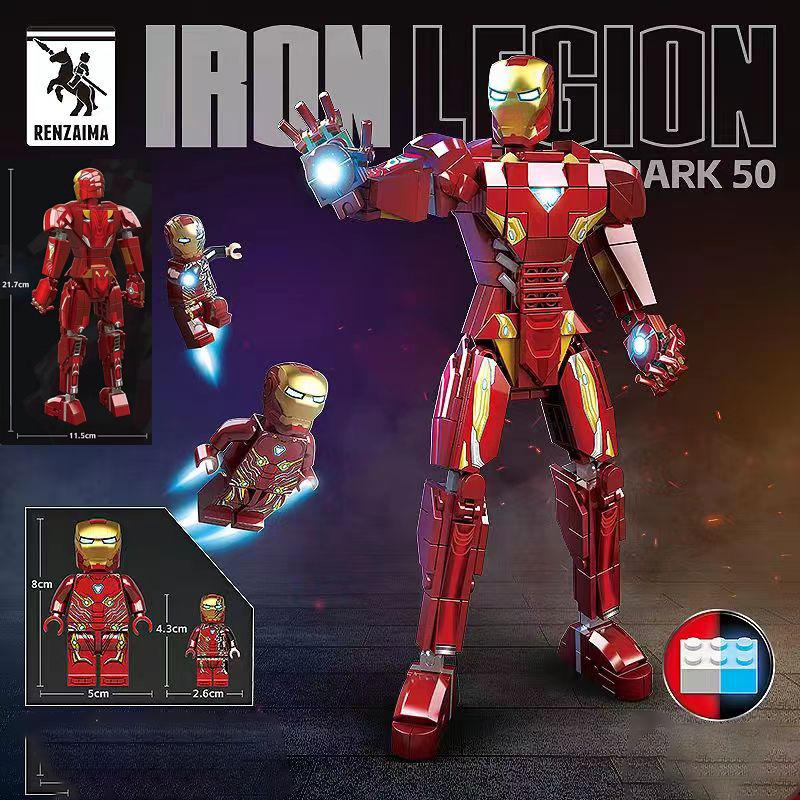 Bộ Lắp Ráp Mô Hình Đồ Chơi Nhân Vật Người Sắt Iron Man SKibidi Toilet Đồ Chơi Lắp Ráp Mô Hình Người Sắt Iron Man TV Man Tháo Lắp Toy