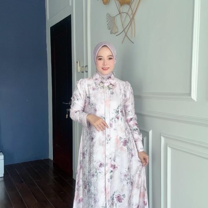 MECA dress Lebaran 2025 bahan jaguard viscose by Azasyagallery Gamis Wanita 2