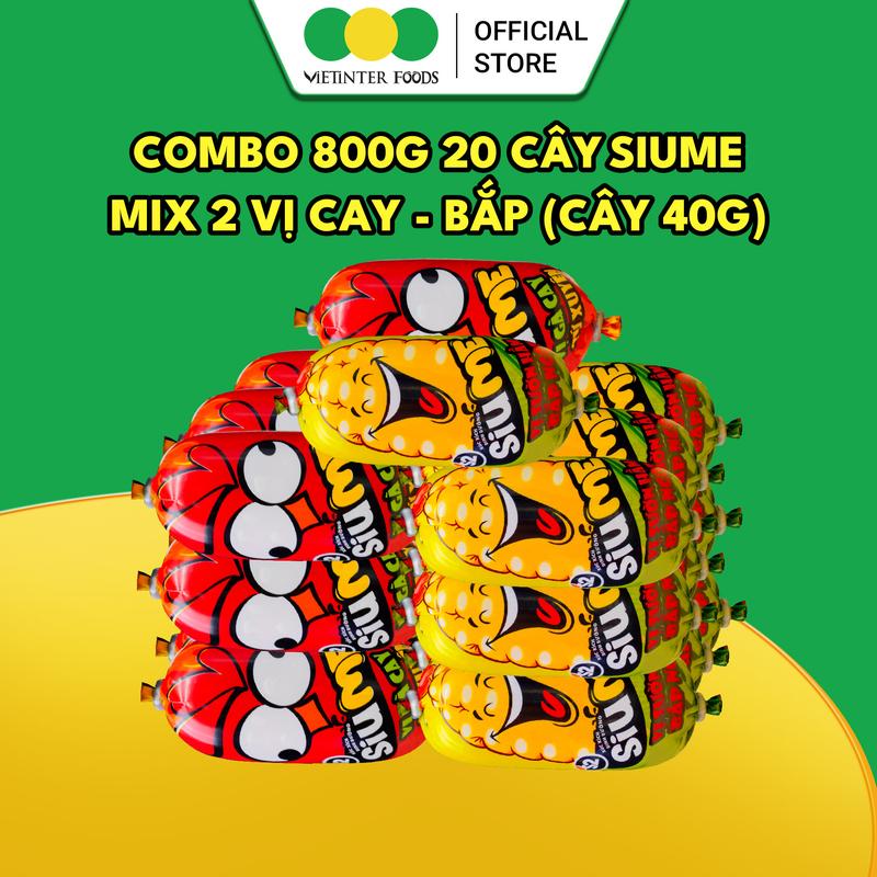 Combo 20 Cây Xúc Xích Tiệt Trùng Siume Vietinter Foods