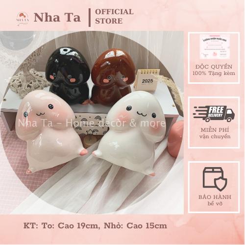  Ciu tiết kiệm ống heo con chim non dễ thương đựng tiền làm quà tặng bạn bè người yêu chất liệu gốm sứ cao cấp 