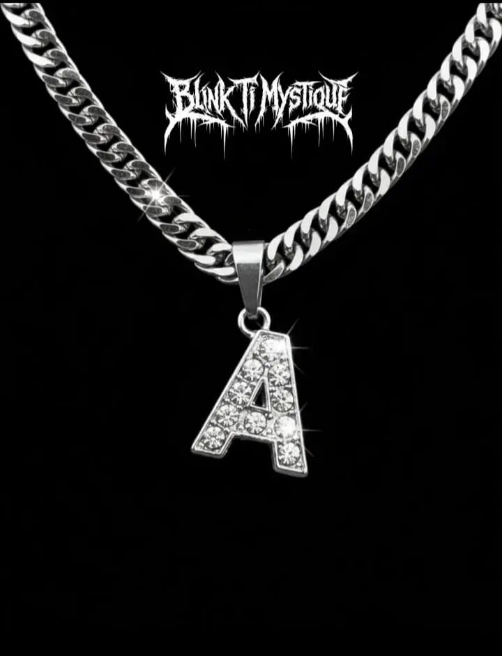{Bisa COD}Kalung Titanium Model Rapat Liontin Huruf Skena Vintage Hot Sale Casual