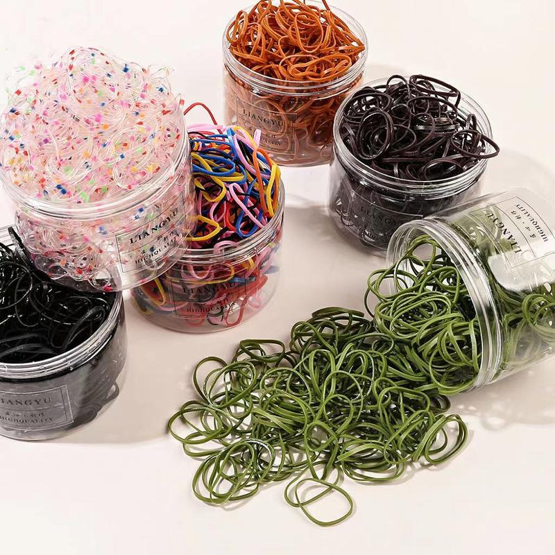 300 colored rubber bands, women's hair ropes, small rubber rings ...