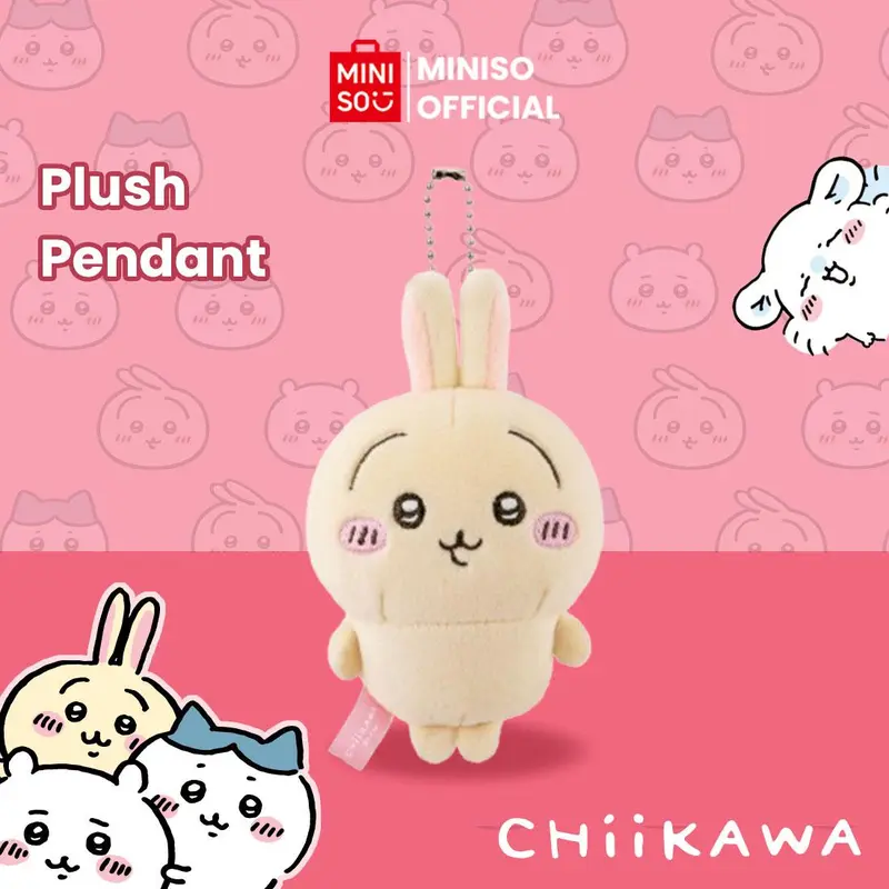 Miniso x Chiikawa Collection Plush Pendant Liontin Tas Gambar Lucu Gantung di Tas Gantungan Kunci Koper Bag Charm dan Barang Lainnya Boneka Hadiah 1