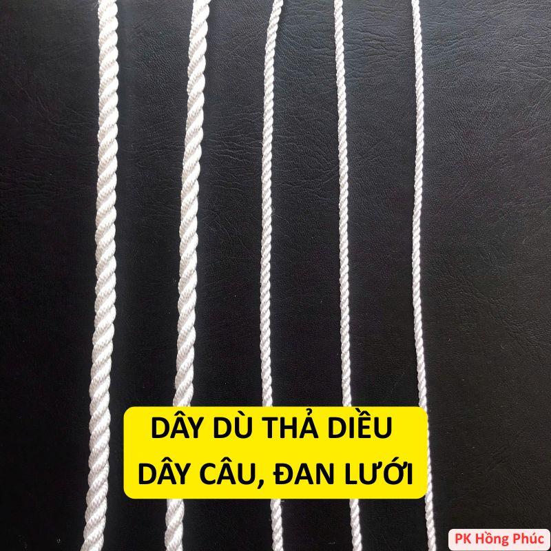 Dây dù thả diều dây câu cá đan lưới buộc giàn leo cắm trại buộc hàng hóa nhiều kích cỡ 1kg