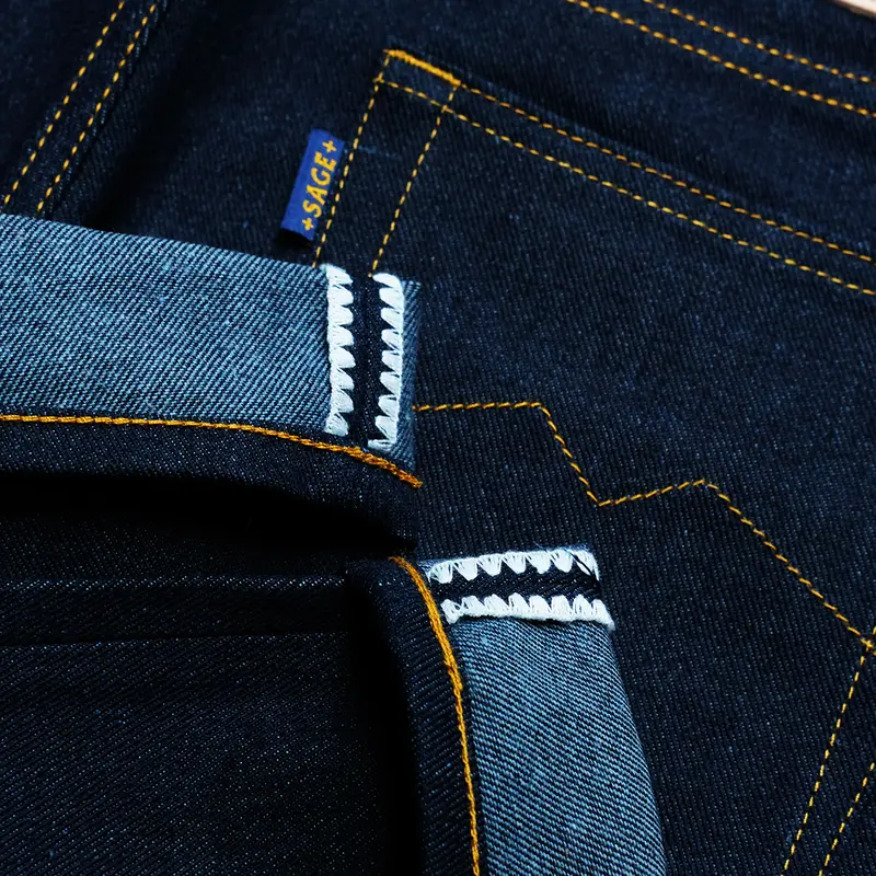 Sage Genesis Series : 15oz Indigo x Blue Ultimate Quality Projectile Loomed Denim 3