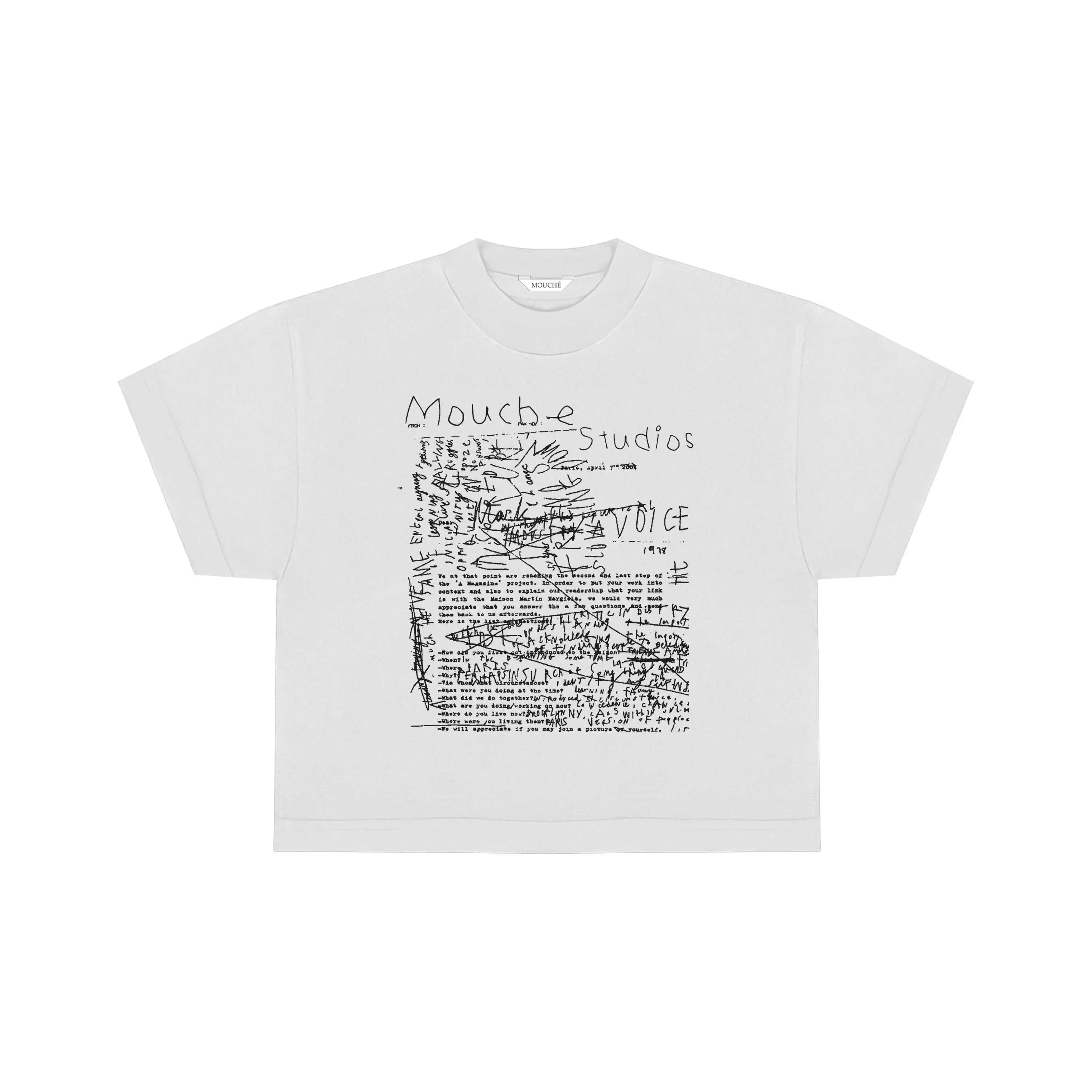 Mouché Boxy Tee  – Abstract Tree | Katun Combed 20s Supersoft Sablon Plastisol Potongan Boxy Unisex Unik