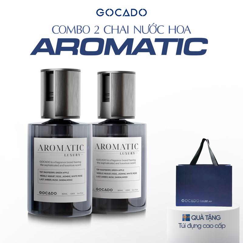  COMBO 2 CHAI NƯỚC HOA Ô TÔ CAO CẤP AROMATIC - GOCADO X2 HƯƠNG THƠM  MUA NƯỚC HOA Ô TÔ TẶNG TÚI XÁCH CAO CẤP  