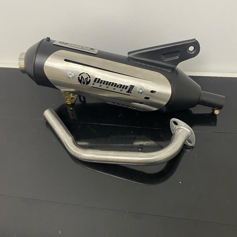 Knalpot Tsugigi Full Set Stainles Stell dengan Saringan Setengah dan Tameng untuk Motor Mio, Scoopy, PCX, Aerox, dan Nmax - Tempat 9