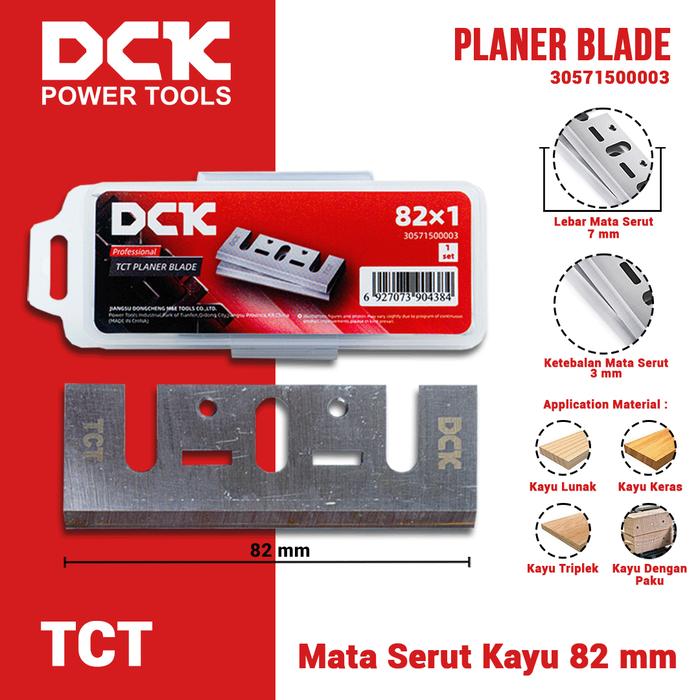 Gambar DCK TCT Planer Blade / Mata Serut Kayu TCT 82 mm dari DCK Power Tools Indonesia Kota Administrasi Jakarta Barat Tokopedia