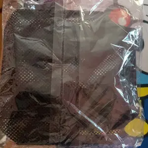 Tas Pouch Make Up Transparan Jaring Polos Tas Kosmetik Travel Bag Organizer New Size M Warna Pink Hitam putih real pict