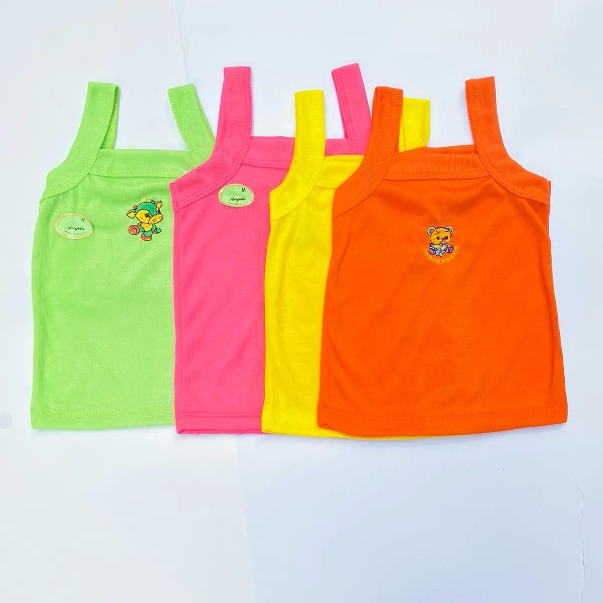 Kaos Singlet ENJI STABILO Anak Perempuan - Pakaian Dalam Nyaman dengan Warna Stabilo yang Menarik Fashion