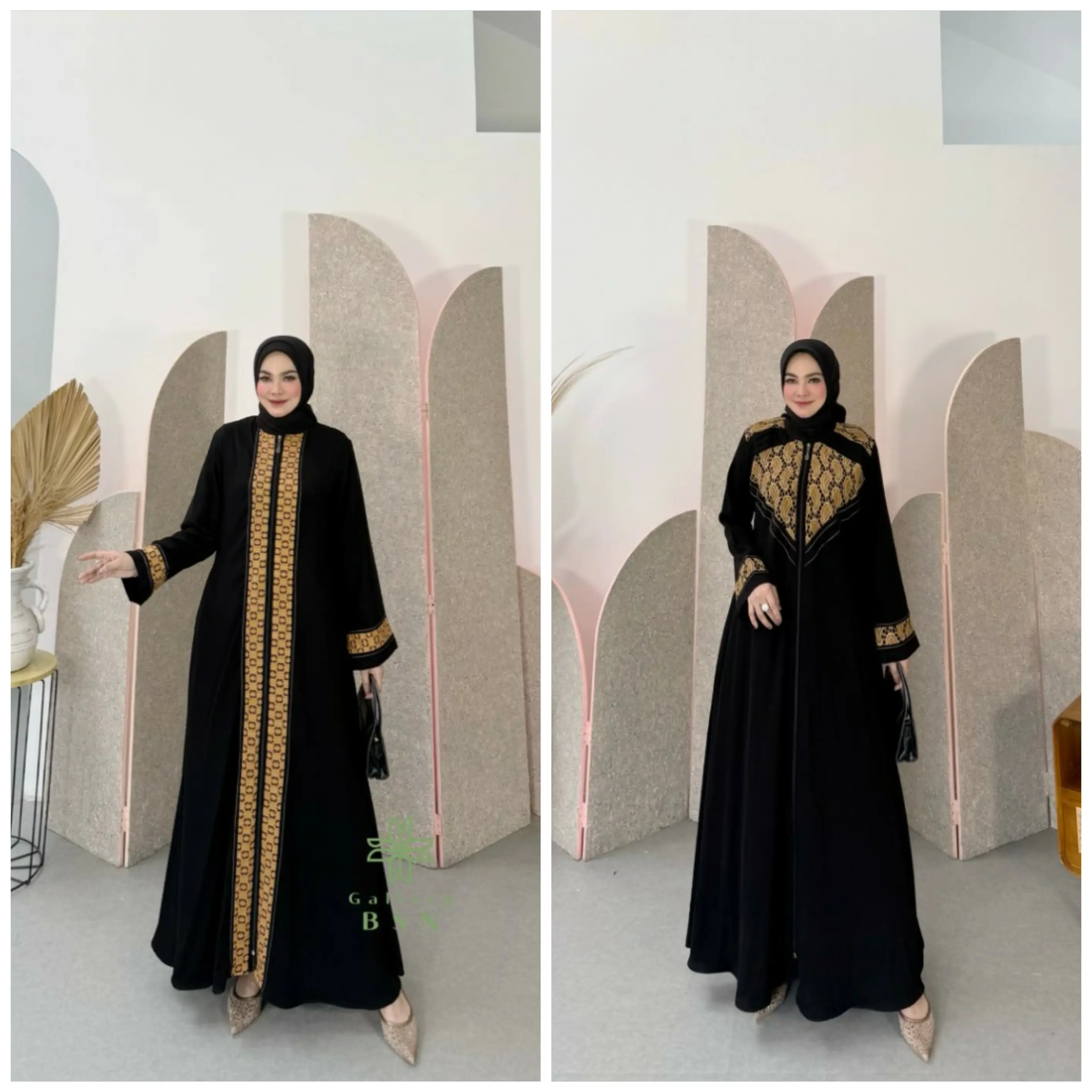 ABAYA TURKEY JETBLACK PREMIUM/ABAYA PREMIUM 3