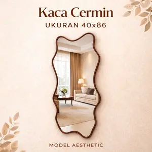 Cermin Aesthetic  cermin dinding.cermin tempel ukuran40x86cm