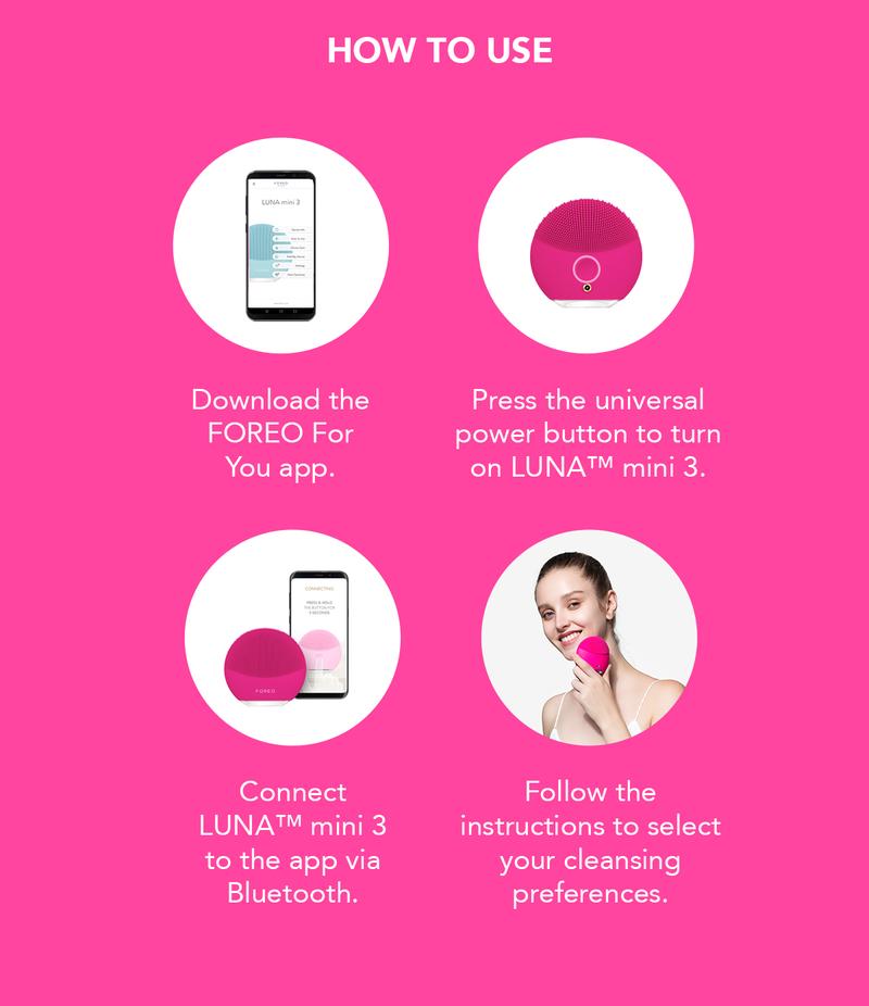 Product Introduction of FOREO LUNA mini 3 Ultra-Hygienic Facial Cleansing Brush for All Skin Types - Face Massager for Clean & Healthy Face | Enhances Absorption of Skin Care 9